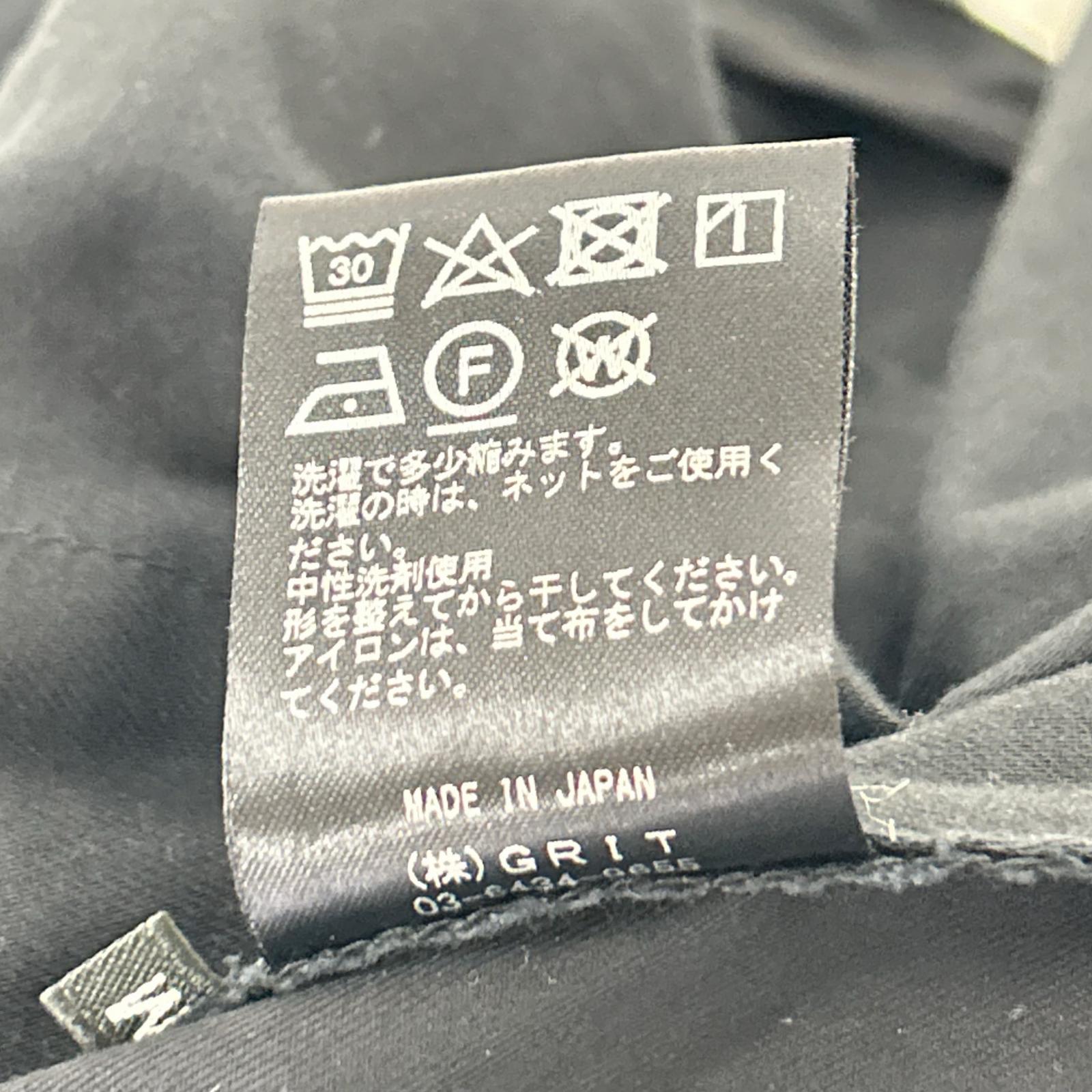 OBSIDIAN オブシディアン 21AW　0DM22SP056 ブラック コットン パンツ ボトムス