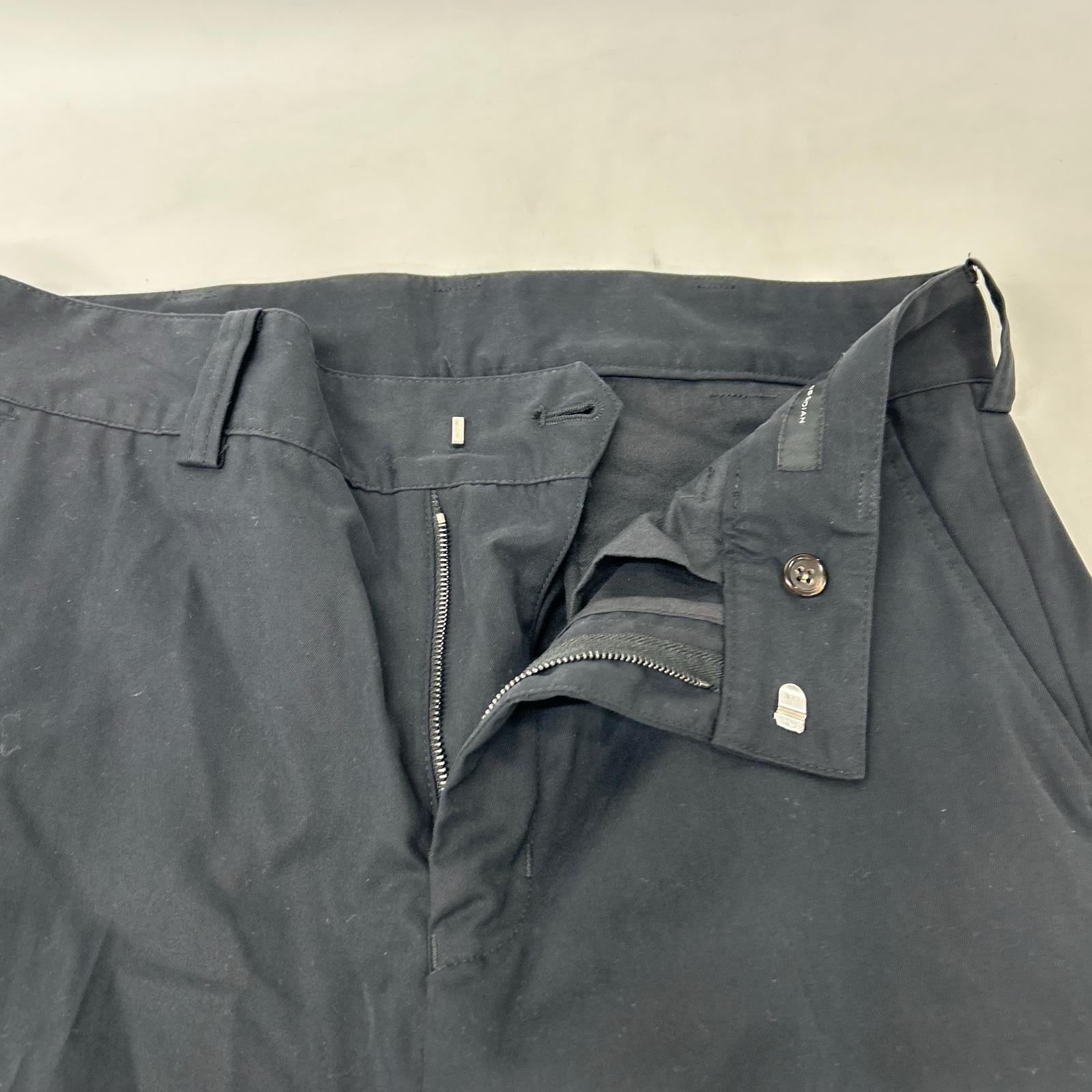 OBSIDIAN オブシディアン 21AW　0DM22SP056 ブラック コットン パンツ ボトムス