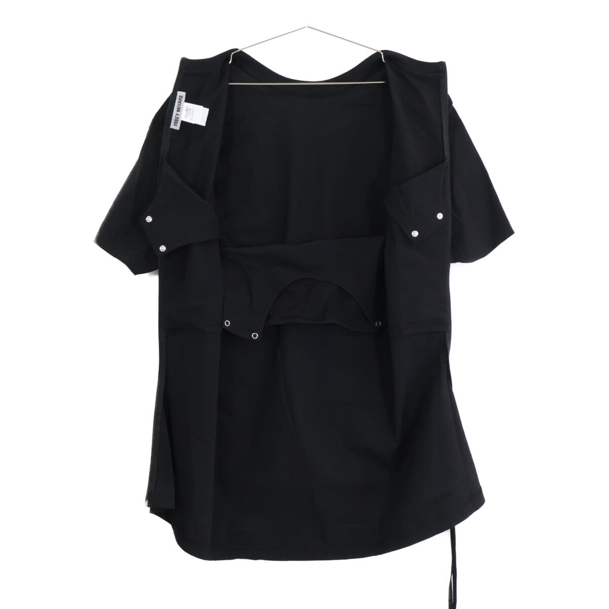 ISSEY MIYAKE イッセイミヤケ IM61FJ501 GENERIC WEAR バックジップ 半袖カットソー トップス