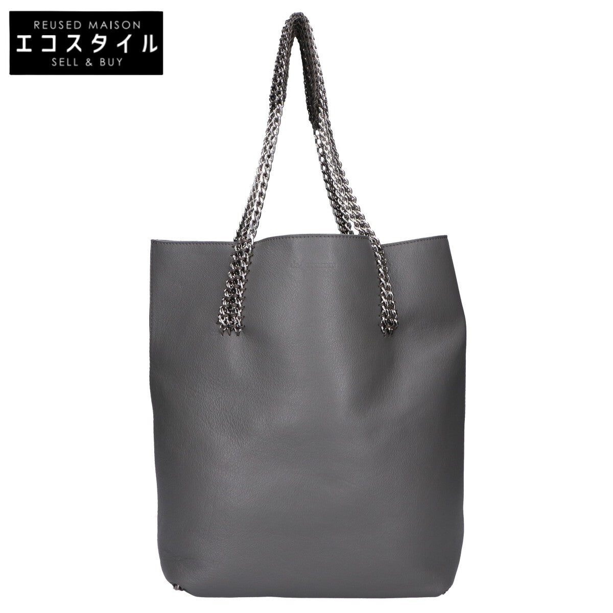 DE COUTURE デクチュール チェーンハンドル レザー トートバッグ