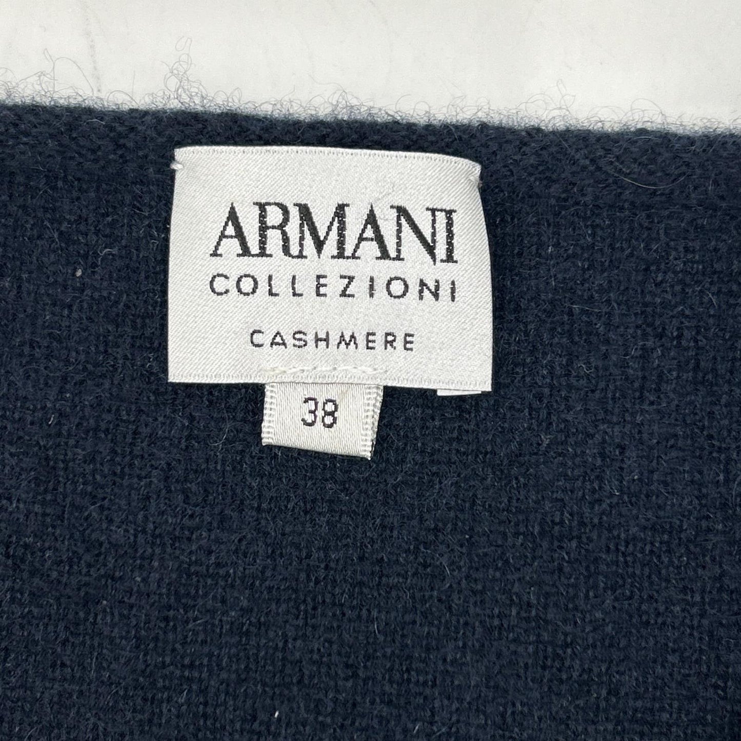 Navy cashmere one-piece dress 38 women's