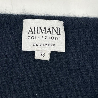 Navy cashmere one-piece dress 38 women's