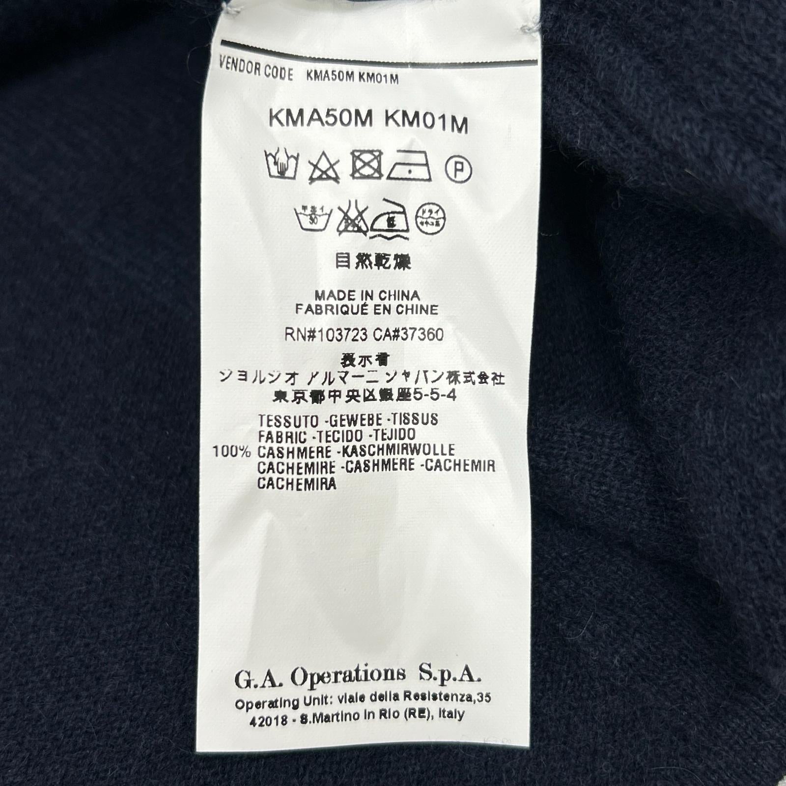 Navy cashmere one-piece dress 38 women's