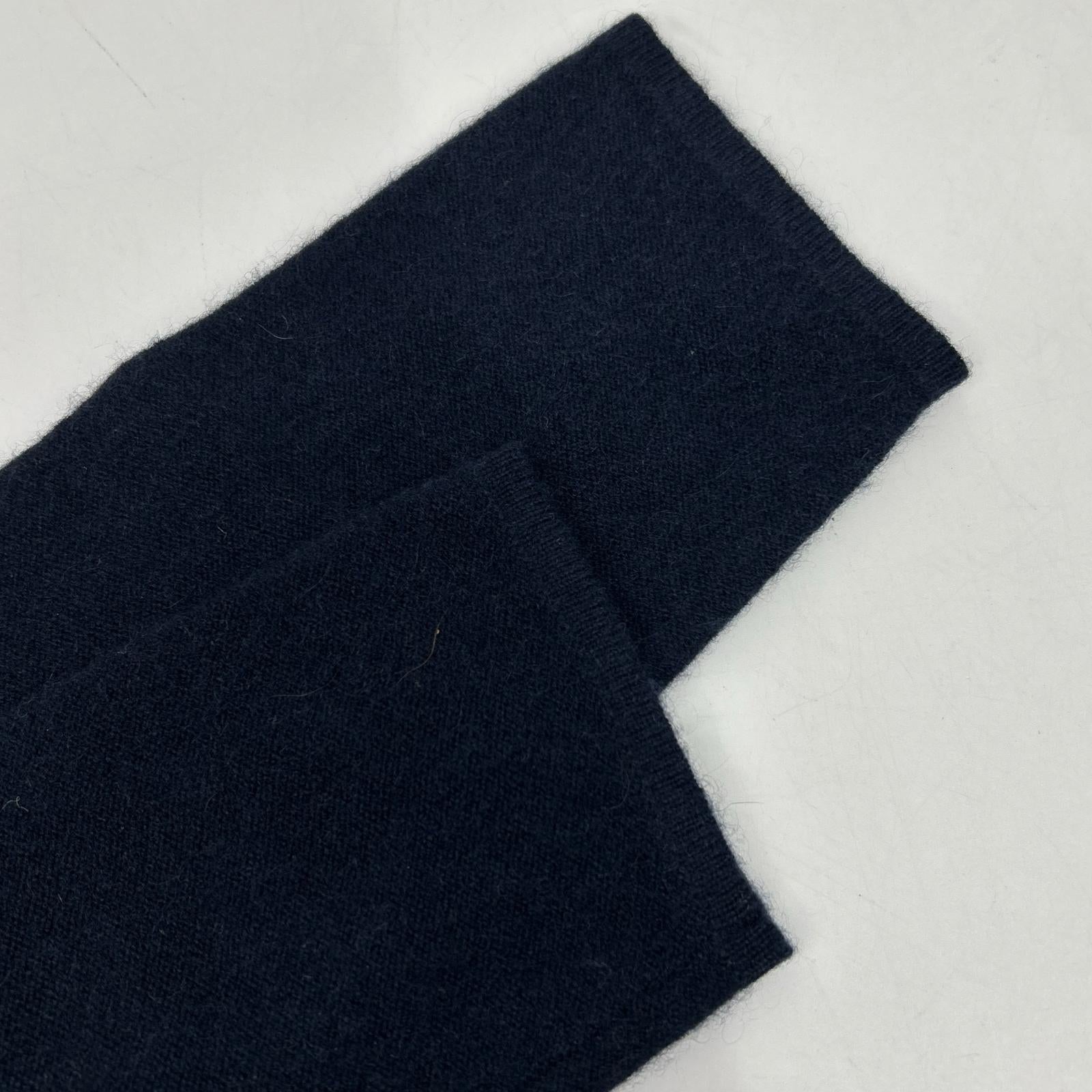 Navy cashmere one-piece dress 38 women's