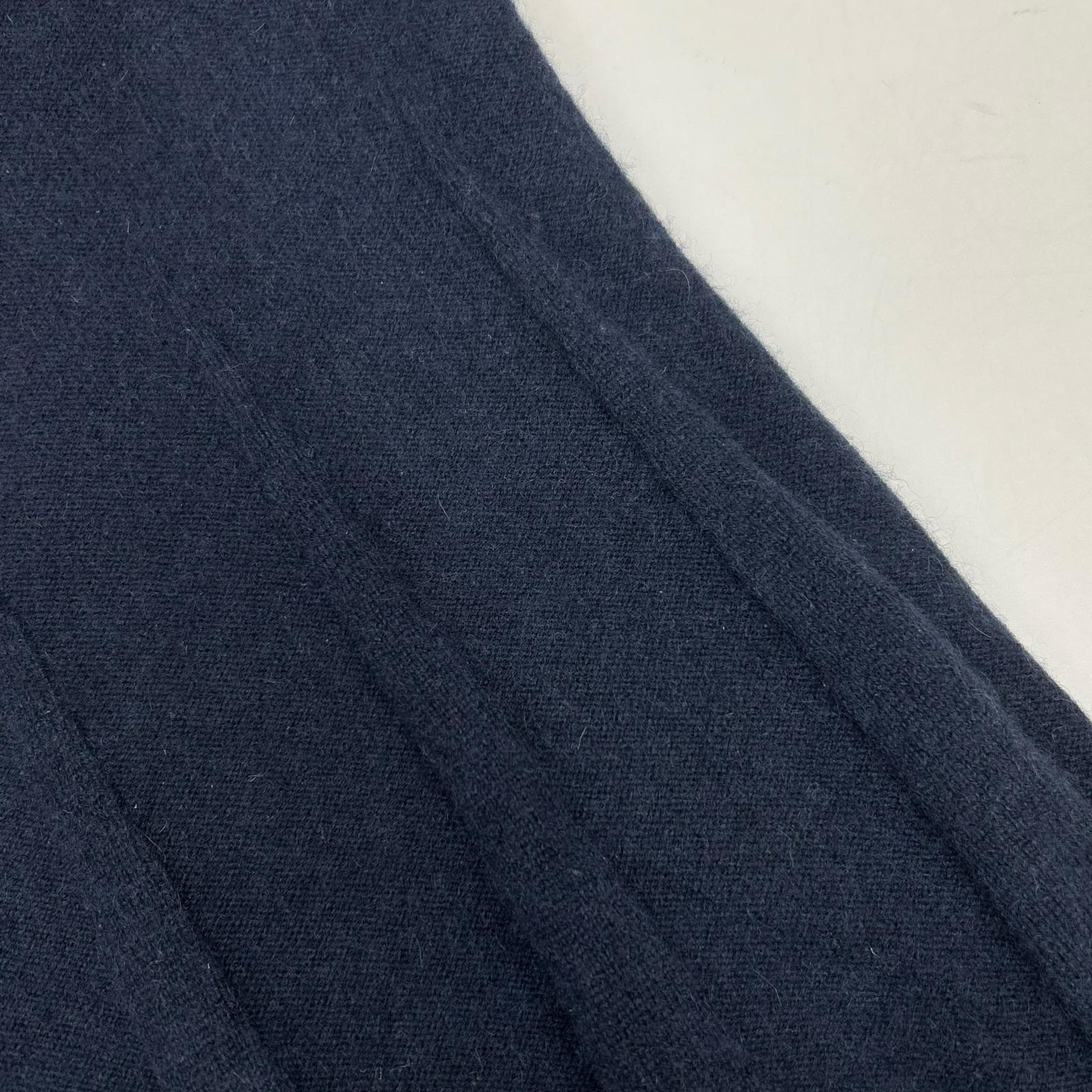 Navy cashmere one-piece dress 38 women's