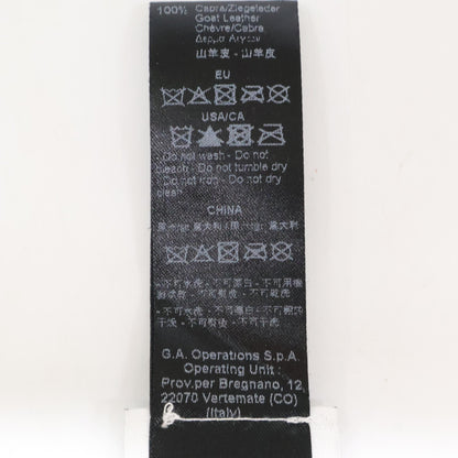 ARMANICOLLEZIONI アルマーニコレッツォーニ 【美品】ウール ゴートレザー フリンジ マフラー