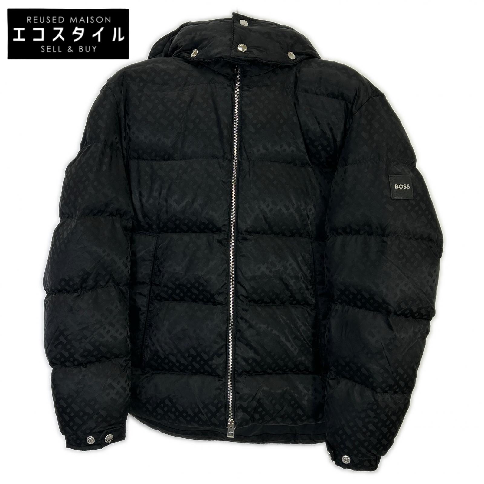 HUGOBOSS ヒューゴボス ブラック モノグラム柄 中綿 ジャケット ジャケット