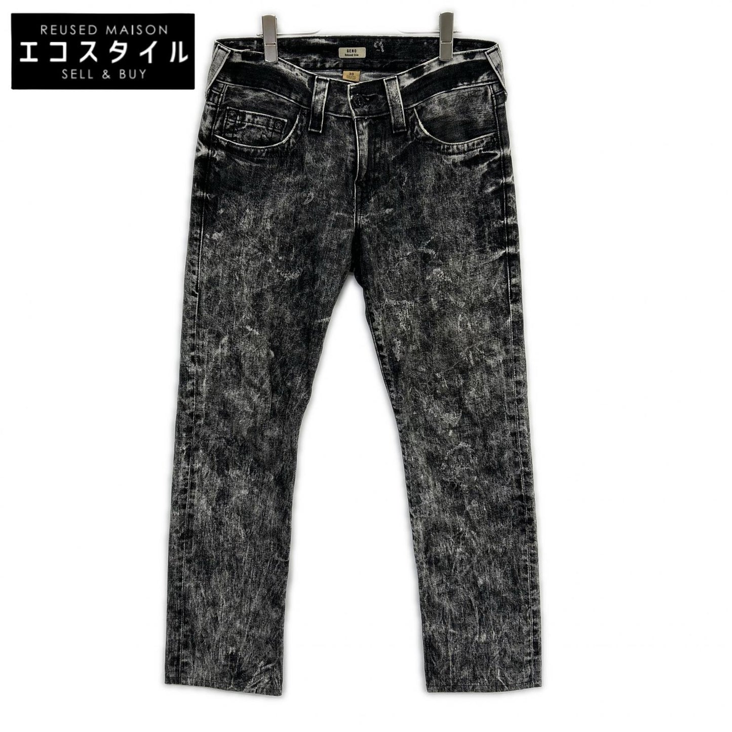 TRUE RELIGION Black GENO Denim Pants Bottoms