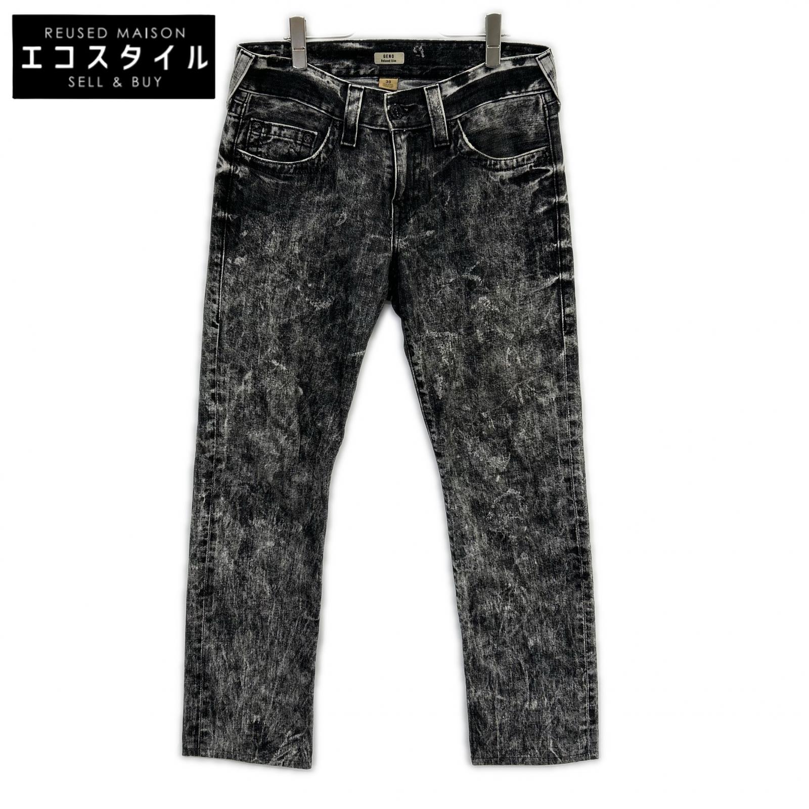 TRUE RELIGION Black GENO Denim Pants Bottoms