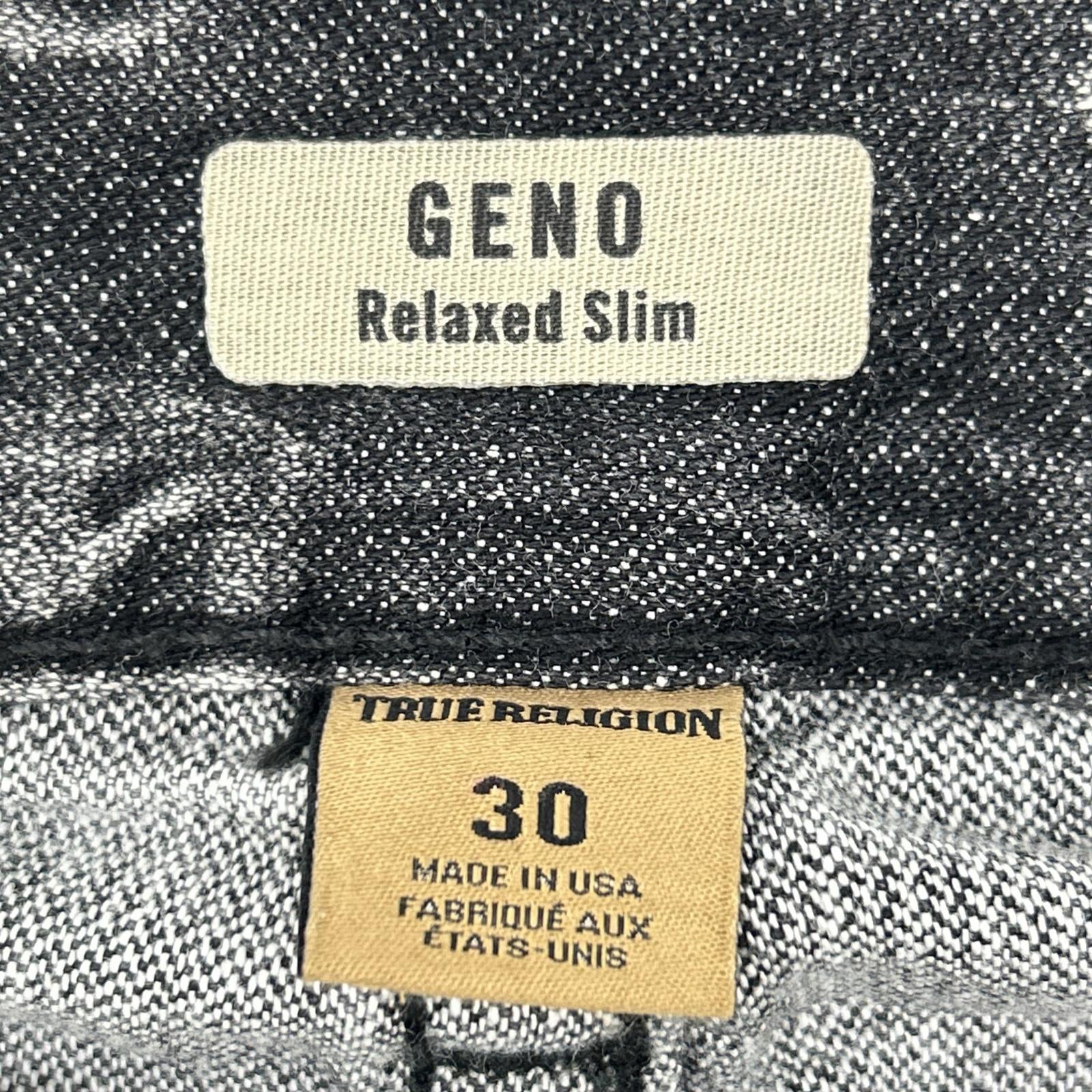 TRUE RELIGION Black GENO Denim Pants Bottoms