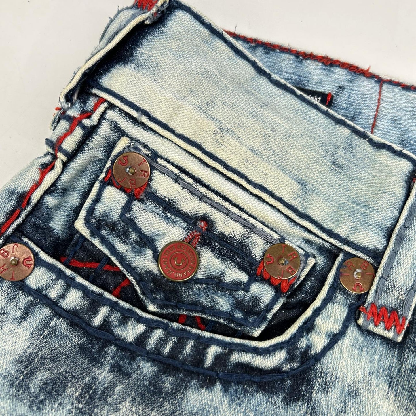 TRUE RELIGION White Ricky Denim Pants Bottoms