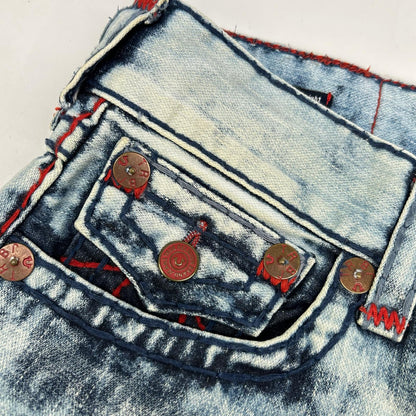 TRUE RELIGION White Ricky Denim Pants Bottoms