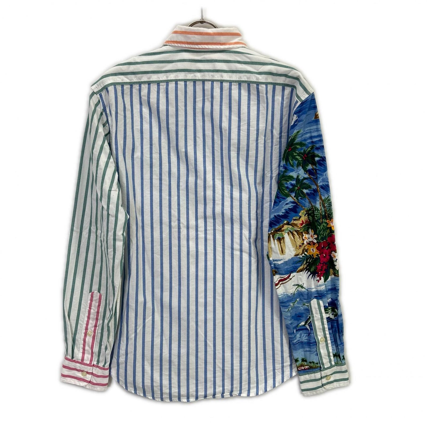 POLO RALPH LAUREN ポロ ラルフローレン マルチカラー パッチワーク オックスフォードシャツ トップス