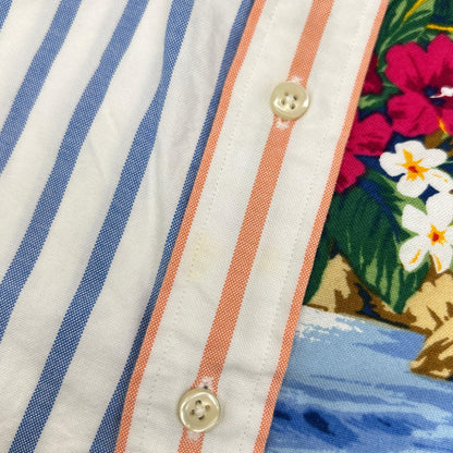 POLO RALPH LAUREN ポロ ラルフローレン マルチカラー パッチワーク オックスフォードシャツ トップス