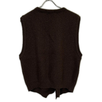 ISSEY MIYAKE MEN イッセイミヤケメン 80s ブラウン ウール ベスト　筆タグ ベスト
