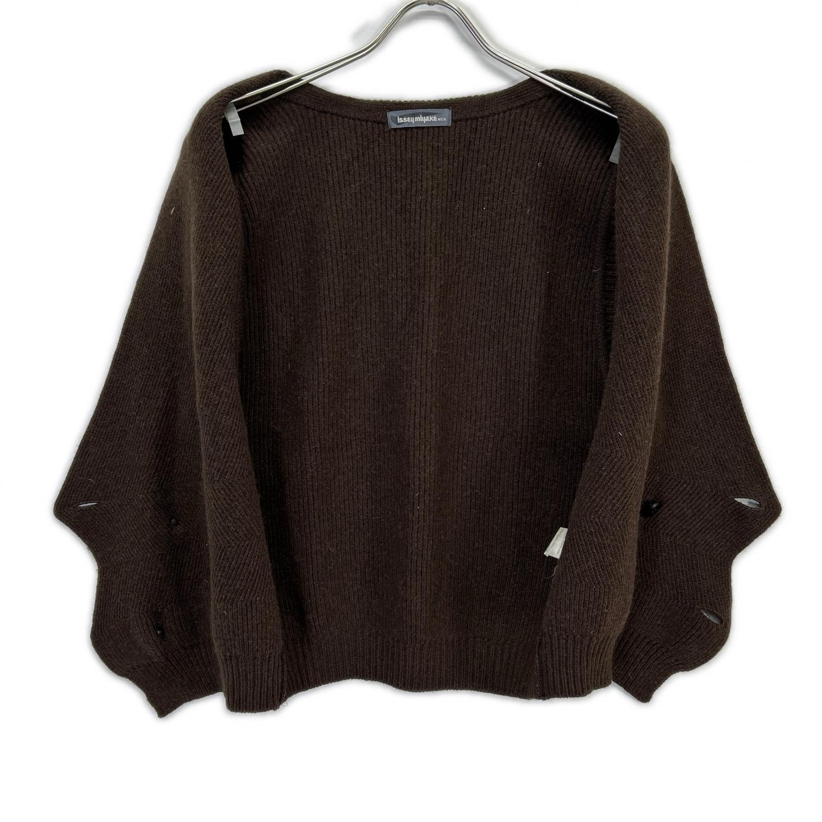 ISSEY MIYAKE MEN イッセイミヤケメン 80s ブラウン ウール ベスト　筆タグ ベスト