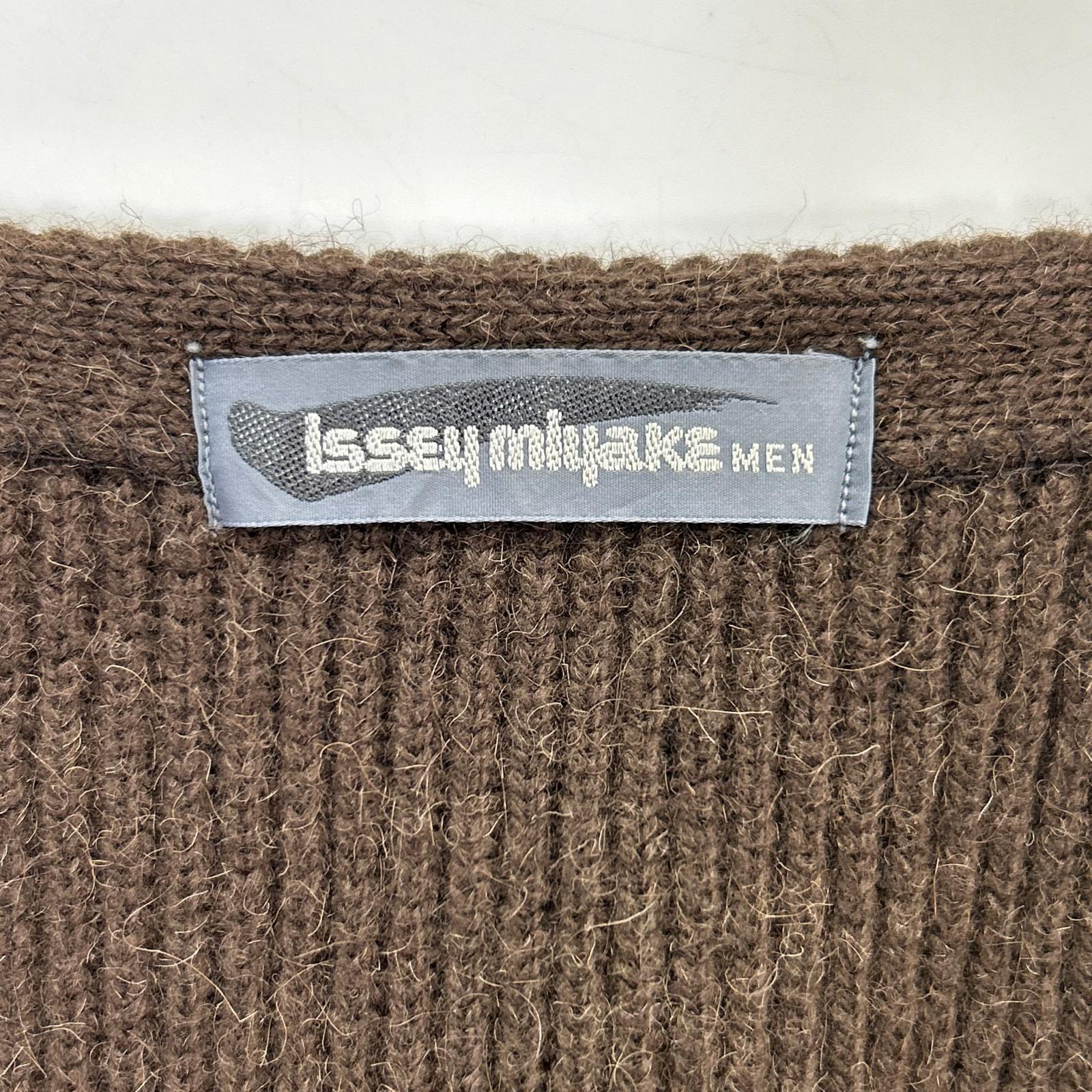 ISSEY MIYAKE MEN イッセイミヤケメン 80s ブラウン ウール ベスト　筆タグ ベスト