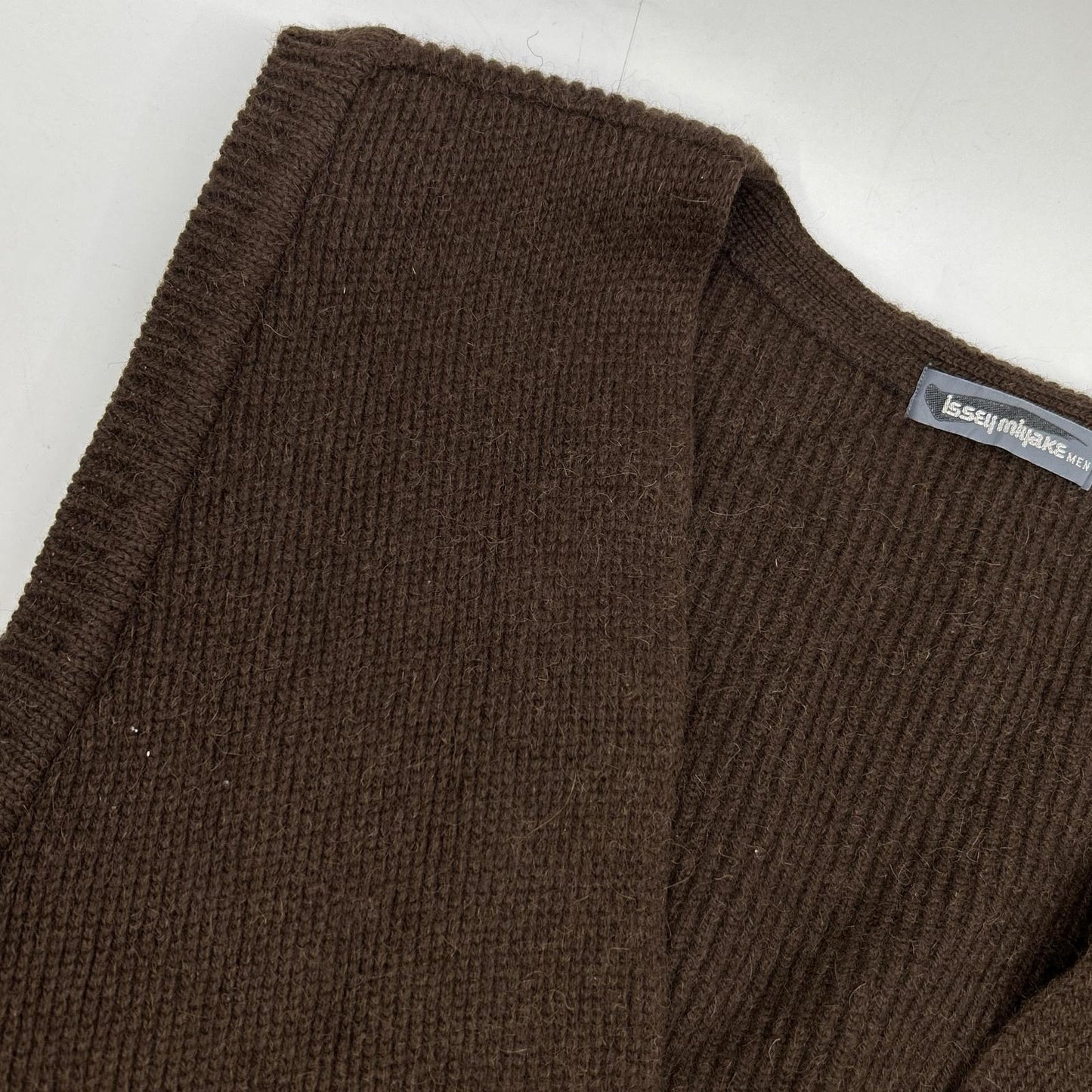 ISSEY MIYAKE MEN イッセイミヤケメン 80s ブラウン ウール ベスト　筆タグ ベスト