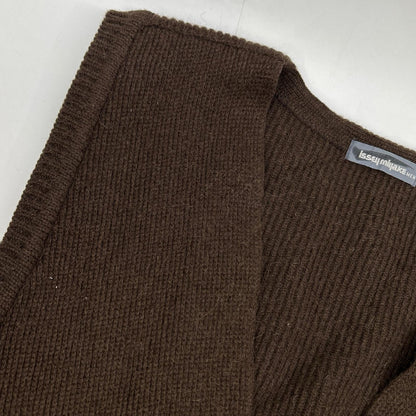 ISSEY MIYAKE MEN イッセイミヤケメン 80s ブラウン ウール ベスト　筆タグ ベスト