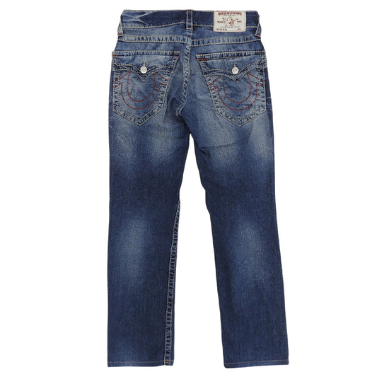 Excellent Condition Slim Distressed Denim Pants Bottoms Men's Indigo 30 Bottoms 30 Men's