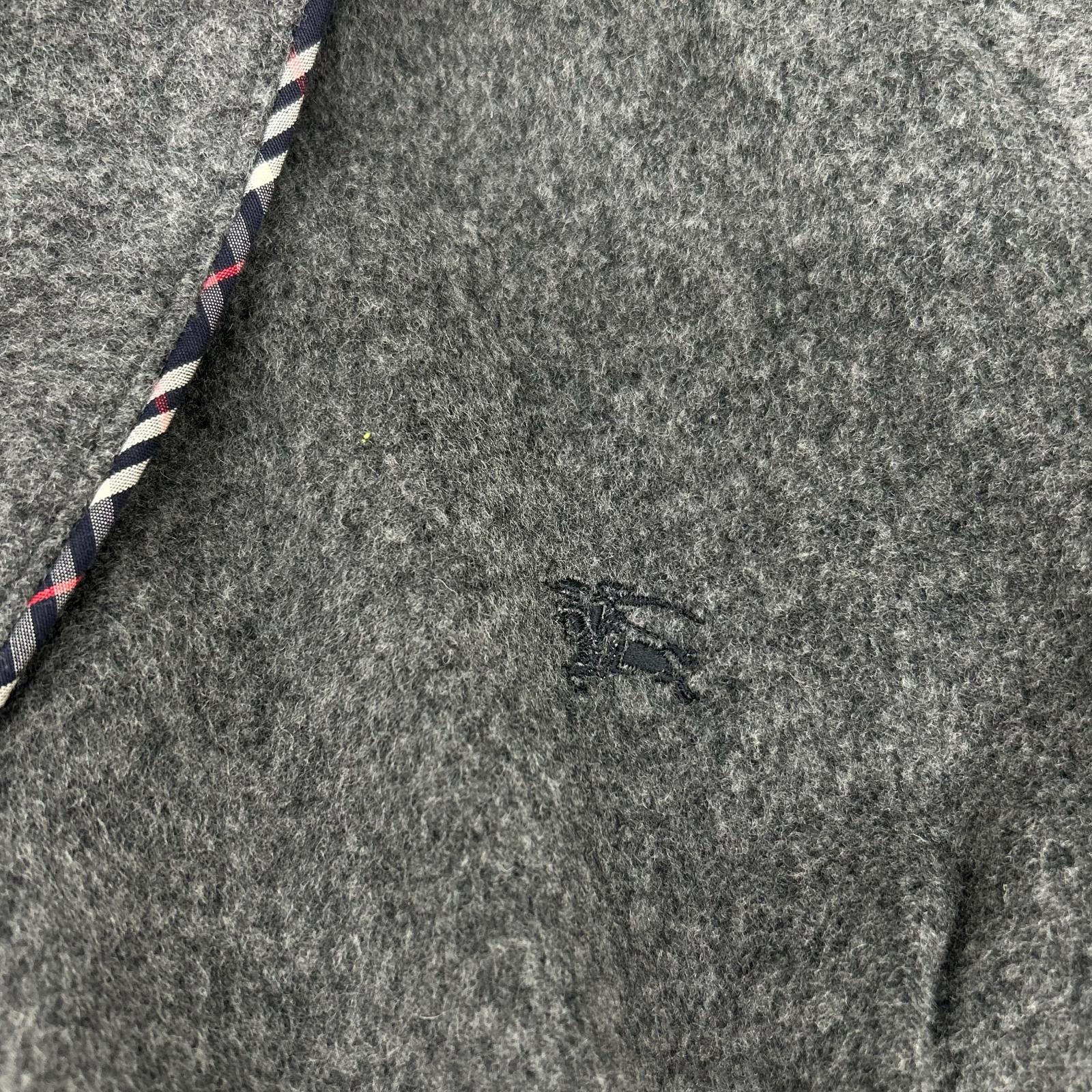 Burberry LONDON バーバリーロンドン グレー ウール カシミヤ混 ガウンコート コート
