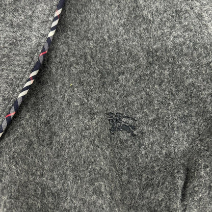 Burberry LONDON バーバリーロンドン グレー ウール カシミヤ混 ガウンコート コート