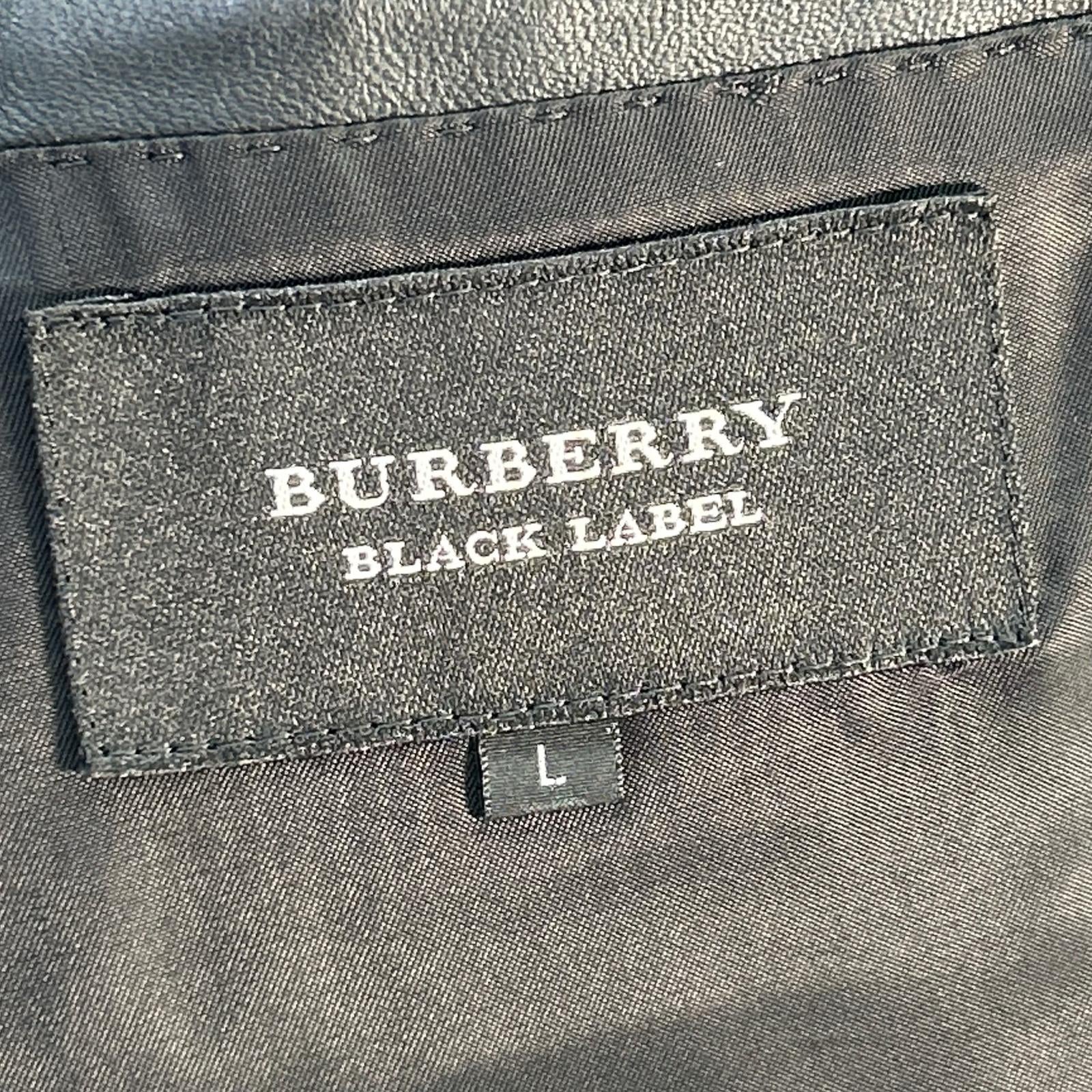 BURBERRY BLACK LABEL バーバリーブラックレーベル 11年製 ブラック レザージャケット ジャケット