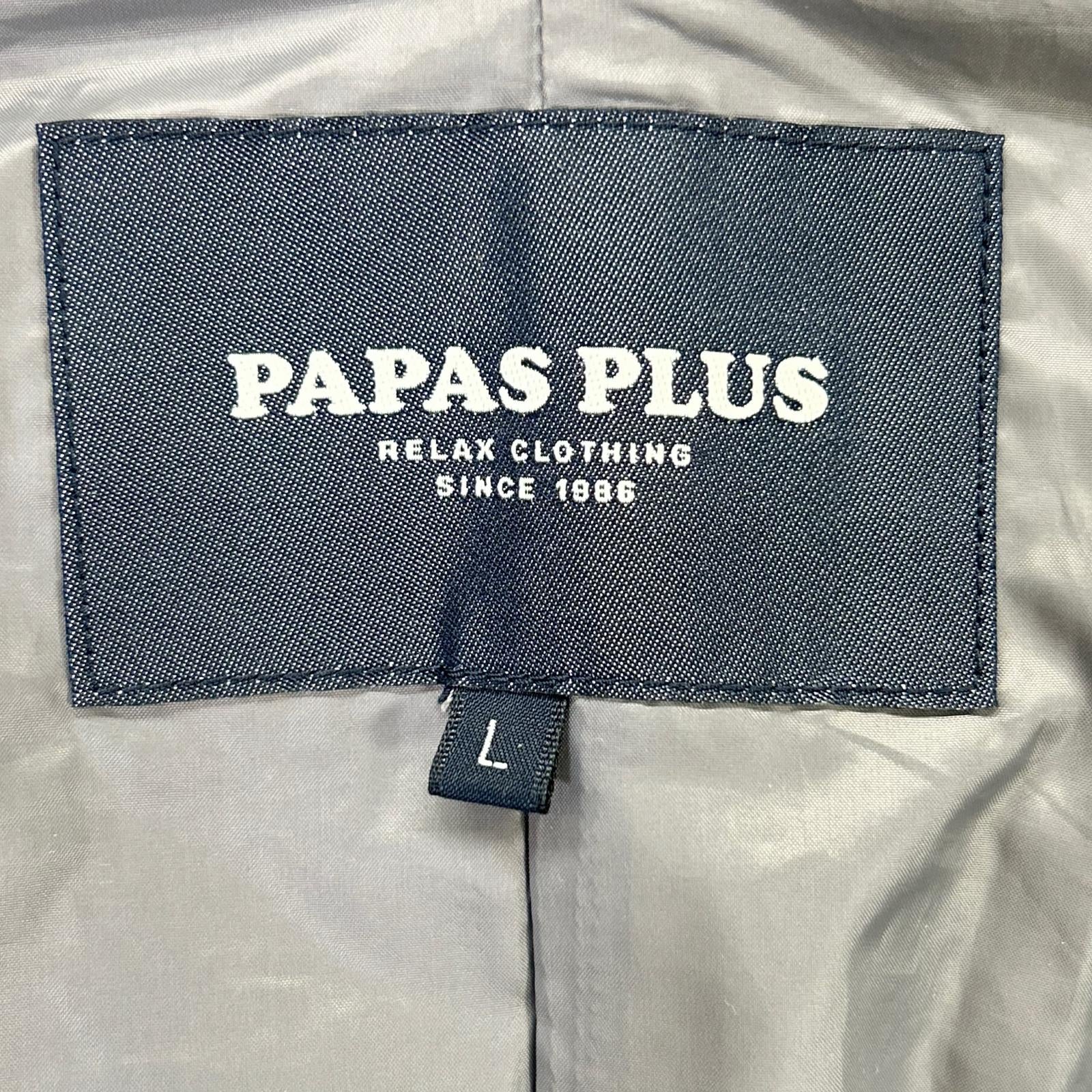 Papas パパス 【プラス】グレー ポーラテックヘビーボアフリースハーフコート コート
