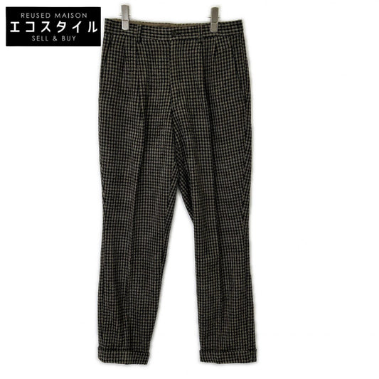 ISSEY MIYAKE MEN 三宅一生男装 80年代 棕色 格纹 羊毛 长裤 笔签 裤装