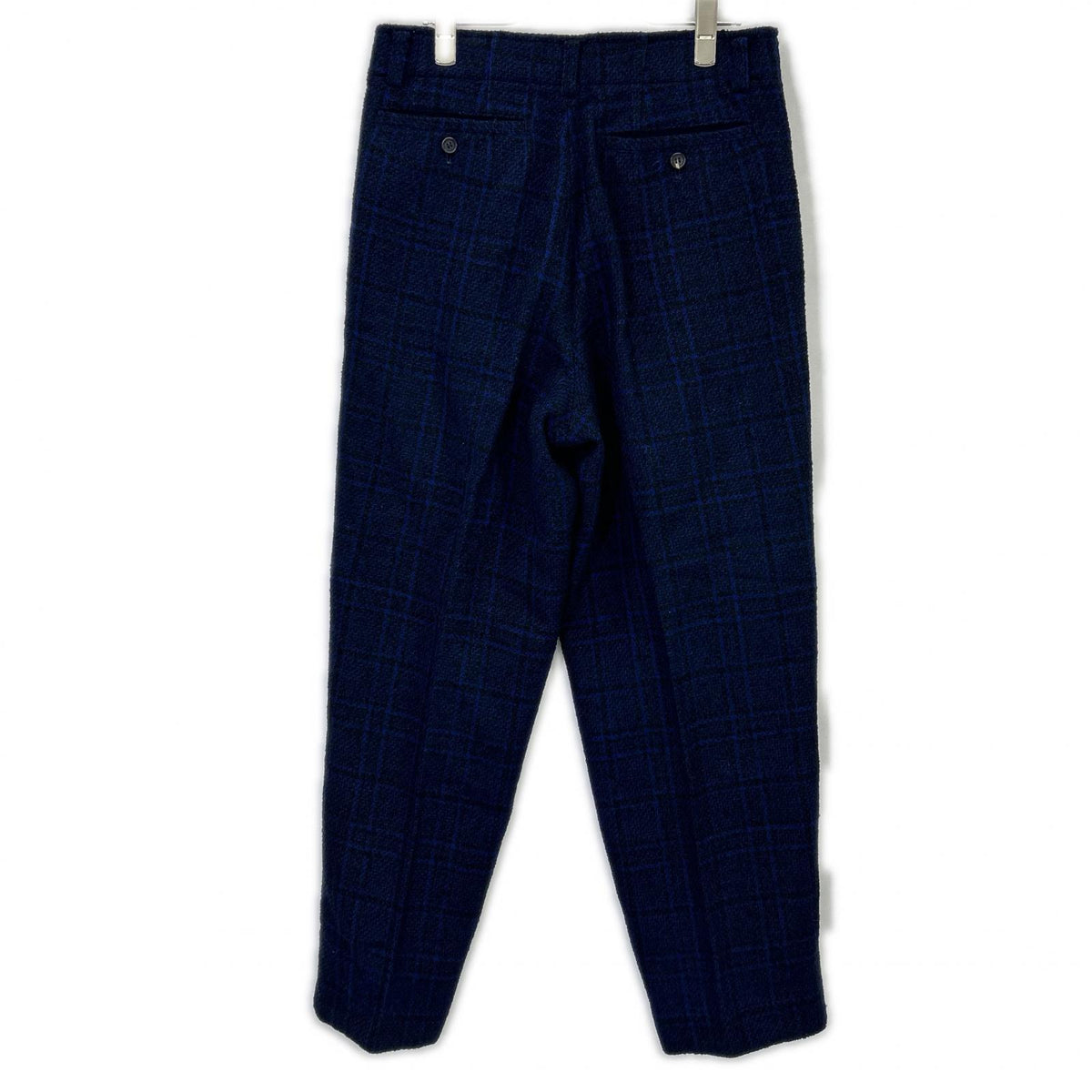 ISSEY MIYAKE MEN イッセイミヤケメン 80s ブルー ウール パンツ　筆タグ ボトムス