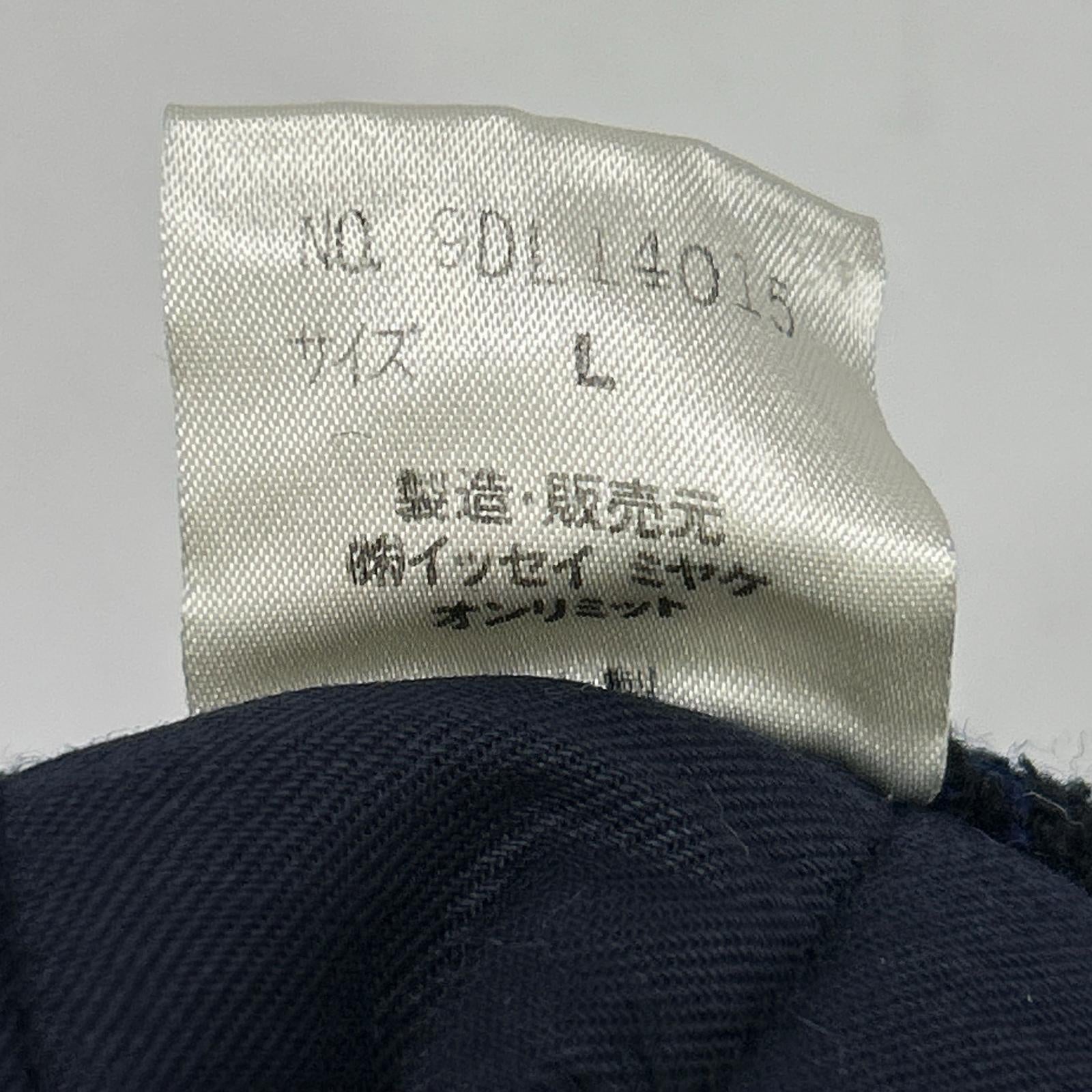 ISSEY MIYAKE MEN イッセイミヤケメン 80s ブルー ウール パンツ　筆タグ ボトムス