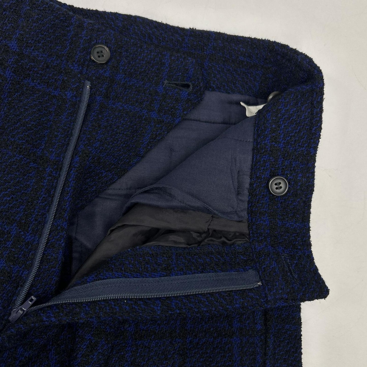 ISSEY MIYAKE MEN イッセイミヤケメン 80s ブルー ウール パンツ　筆タグ ボトムス