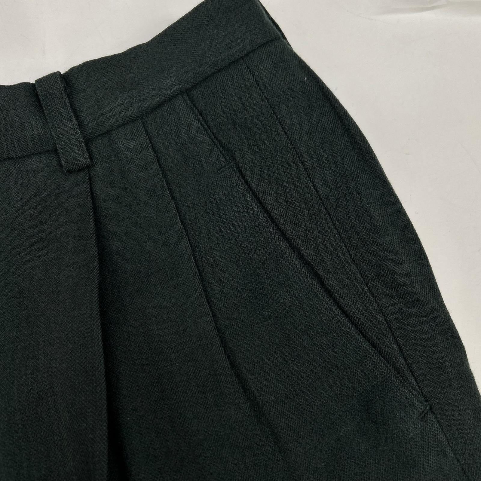 ISSEY MIYAKE MEN 三宅一生男装 80年代 绿色 羊毛长裤 笔标 下装