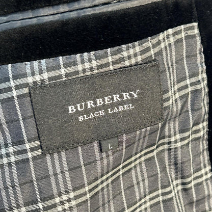 BURBERRY BLACK LABEL バーバリーブラックレーベル 11年 ブラック ベロア ジャケット ジャケット