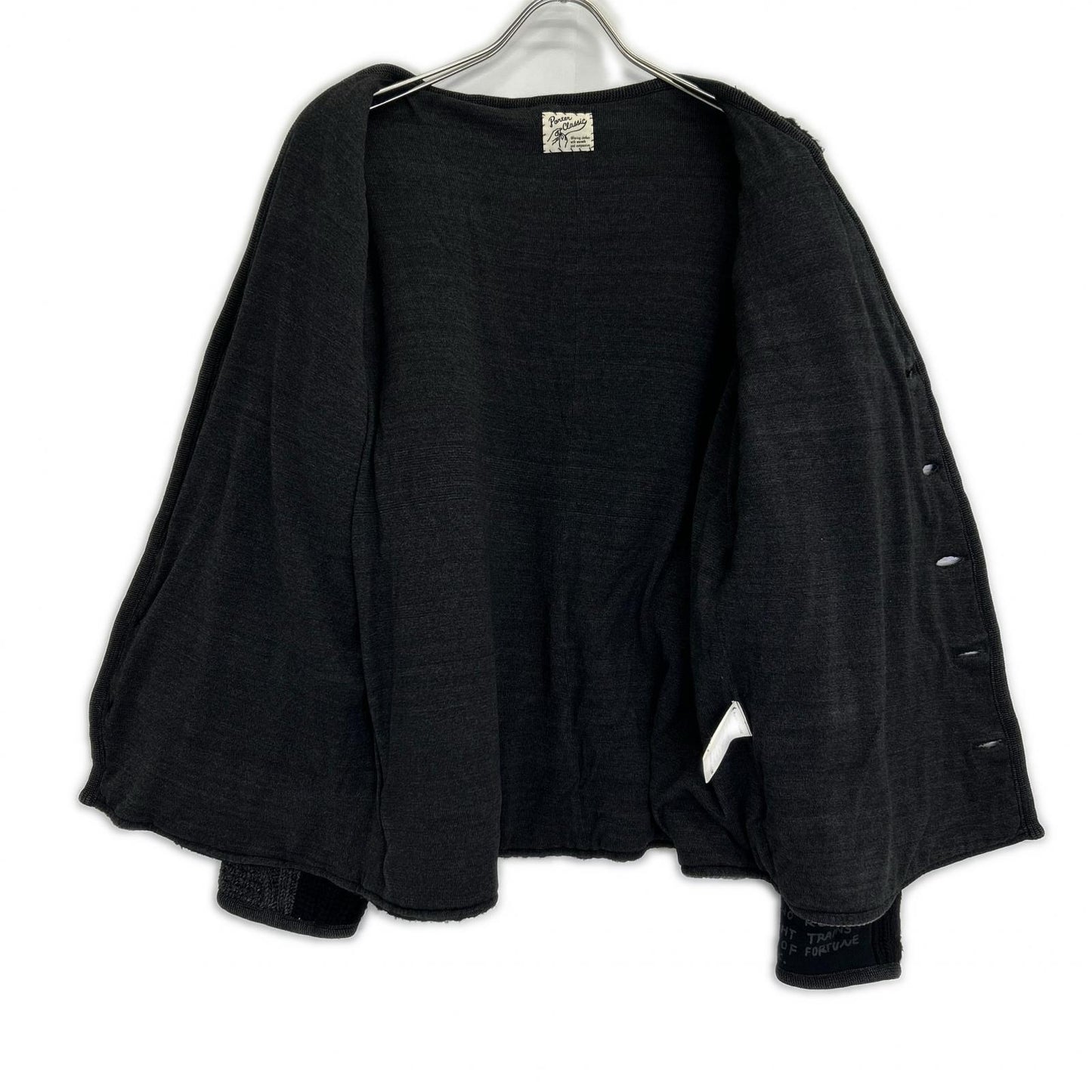 Porter Classic ポータークラシック ﾌﾞﾗｯｸ H/W PATCHWORK CARDIGAN トップス 2 メンズ