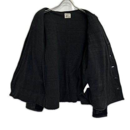 Porter Classic black H/W PATCHWORK CARDIGAN top