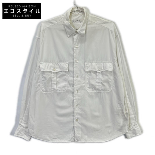 Porter Classic ポータークラシック ホワイト ALUMO 2PKT シャツ トップス