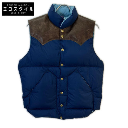 Rocky Mountain Featherbed ロッキーマウンテンフェザーベッド ×ウエアハウス ブルー WH DOWN VEST ベスト