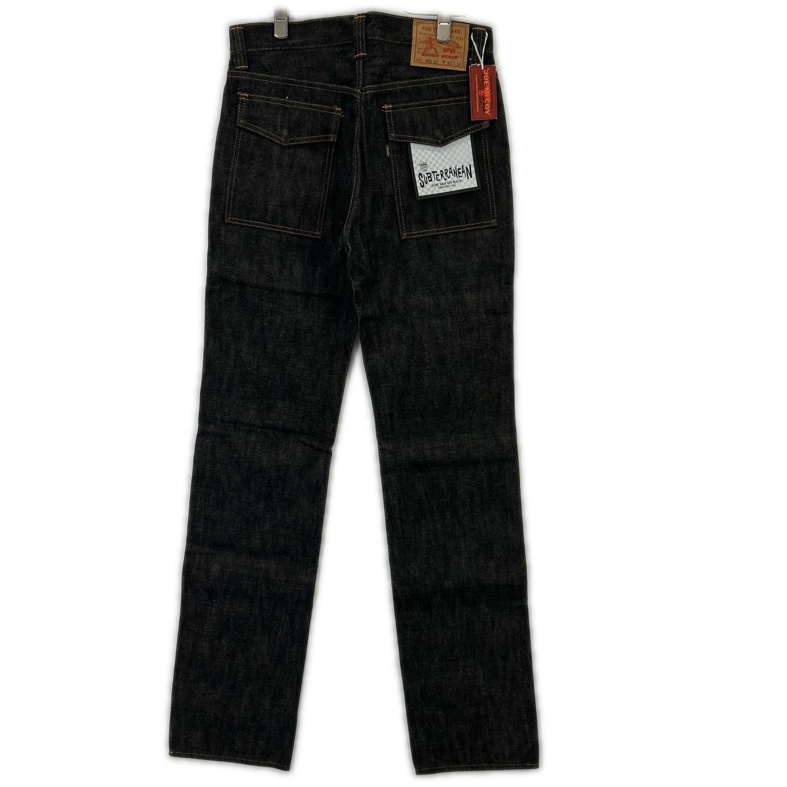 JOE MCCOY 959BK Black Bush Pants Bottoms W30 L36 Men's