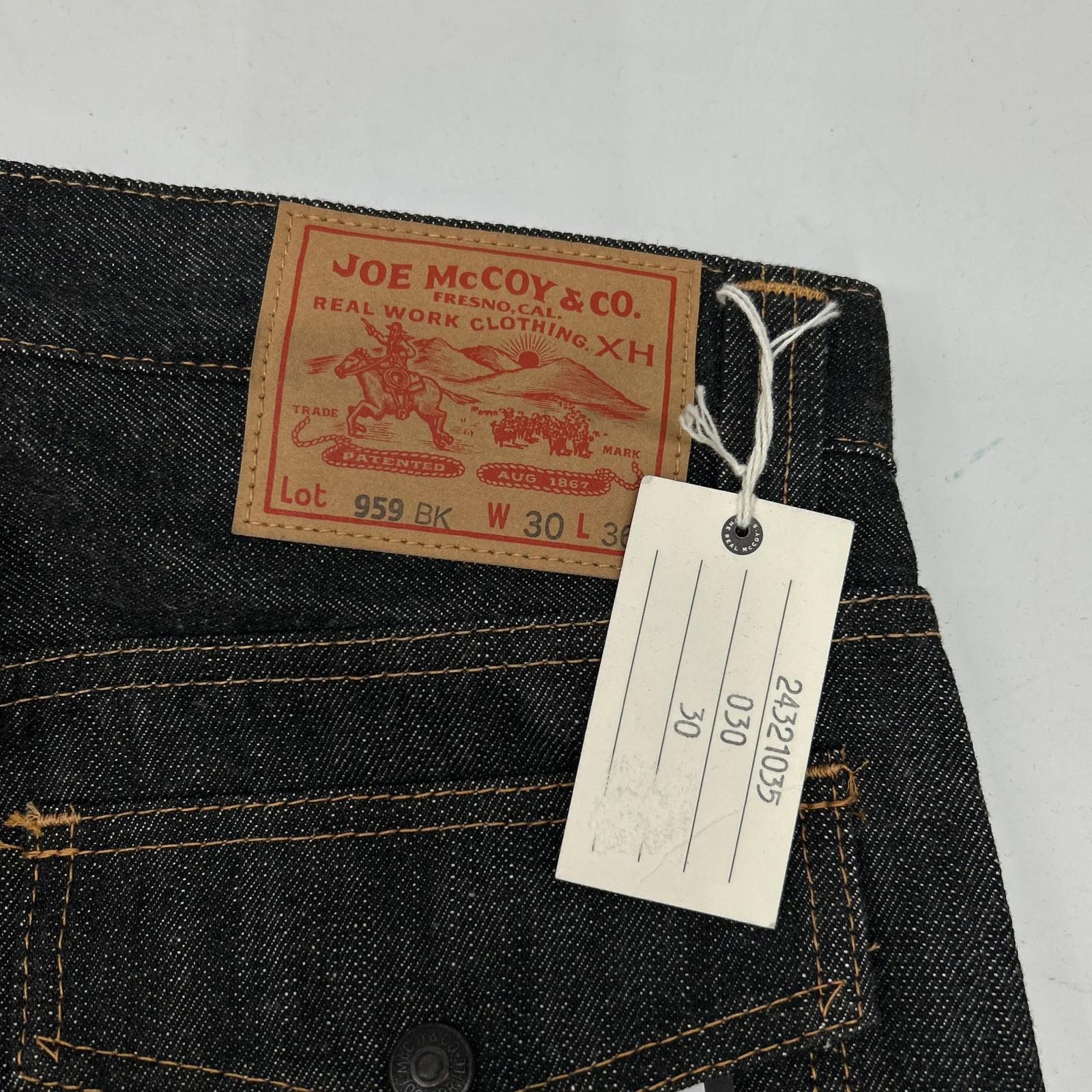 JOE MCCOY 959BK Black Bush Pants Bottoms W30 L36 Men's