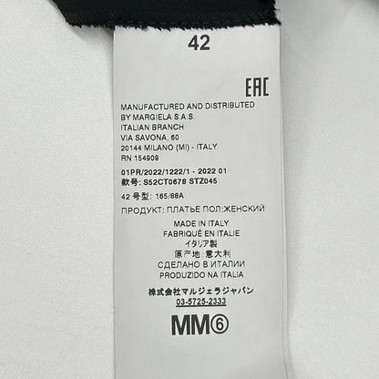 MM6 エムエムシックス S52CT0678 ブラック 半袖ワンピース ワンピース