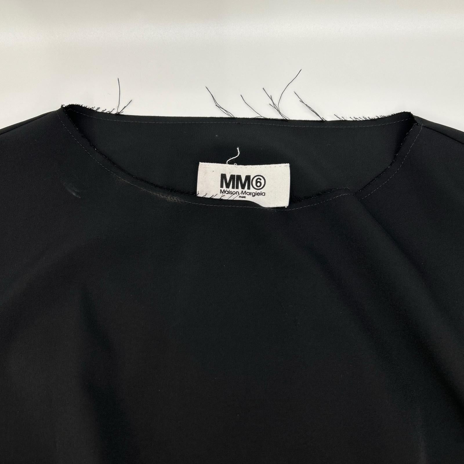 MM6 エムエムシックス S52CT0678 ブラック 半袖ワンピース ワンピース