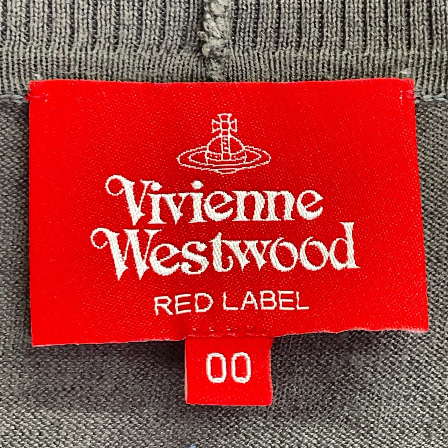 VivienneWestwoodRedLabel ヴィヴィアンウエストウッドレッドレーベル グレー 変形カーディガン トップス