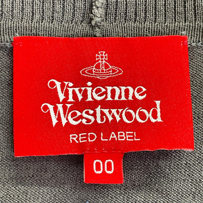 VivienneWestwoodRedLabel ヴィヴィアンウエストウッドレッドレーベル グレー 変形カーディガン トップス
