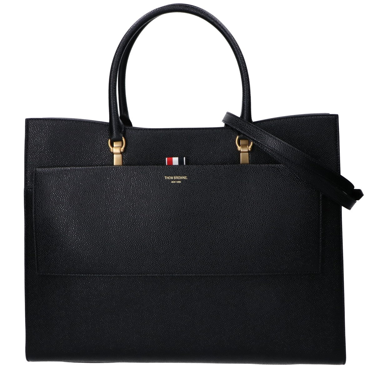 THOM BROWNE Thom Browne Like New MAG228A-00198-001 Pebbled Grain Large Duet Tote Bag