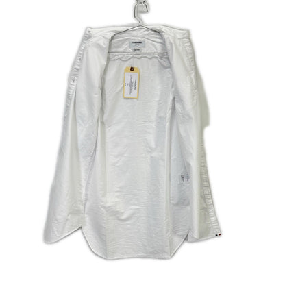 THOM BROWNE トムブラウン FDS002E-00139-100 ホワイト クラシック オックスフォード ロングシャツ トップス