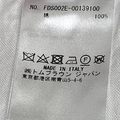 THOM BROWNE トムブラウン FDS002E-00139-100 ホワイト クラシック オックスフォード ロングシャツ トップス