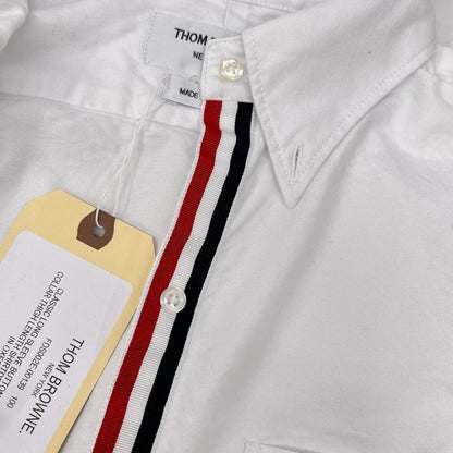 THOM BROWNE トムブラウン FDS002E-00139-100 ホワイト クラシック オックスフォード ロングシャツ トップス