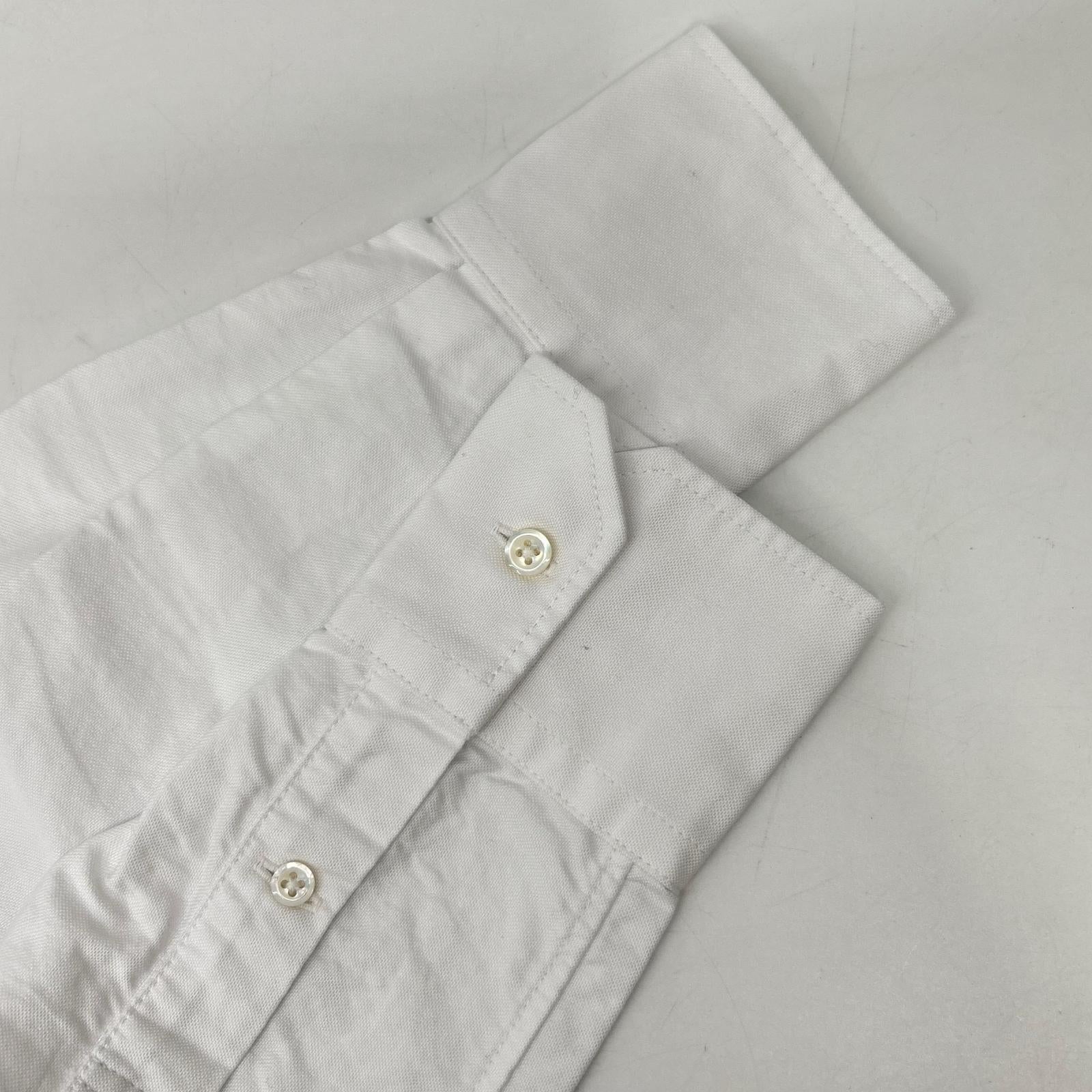 THOM BROWNE トムブラウン FDS002E-00139-100 ホワイト クラシック オックスフォード ロングシャツ トップス