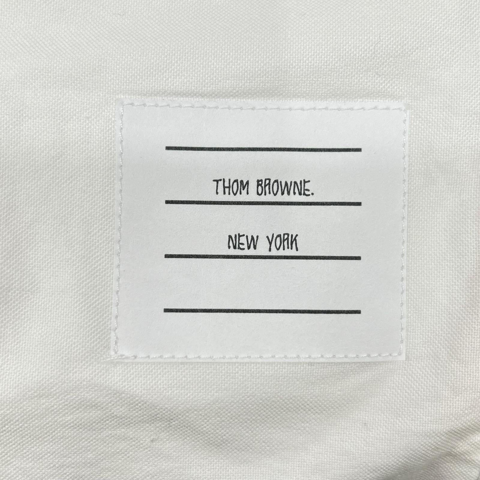 THOM BROWNE トムブラウン FDS002E-00139-100 ホワイト クラシック オックスフォード ロングシャツ トップス